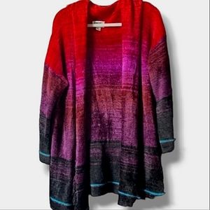 Chico's ombre fringe cardigan